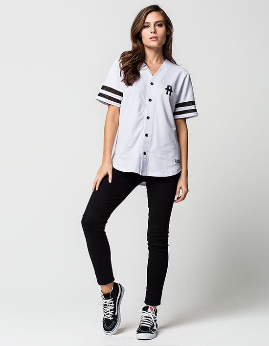 Oversized Baseball Jersey With Skinny Fit Jeans