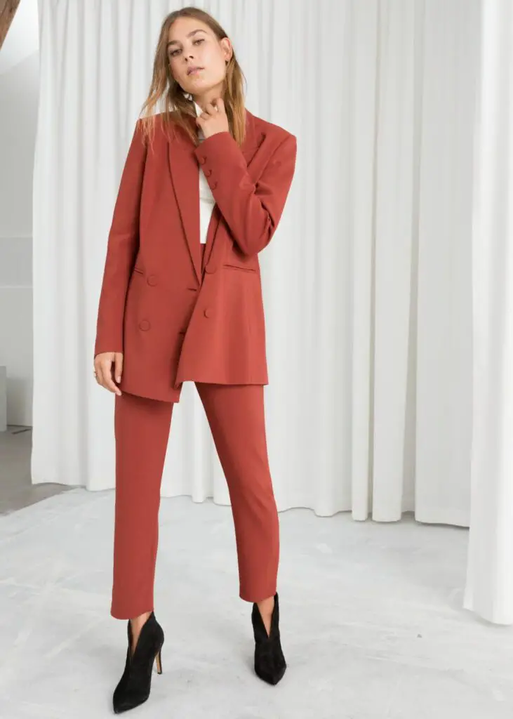 Oversized Double Breasted Blazer Suit