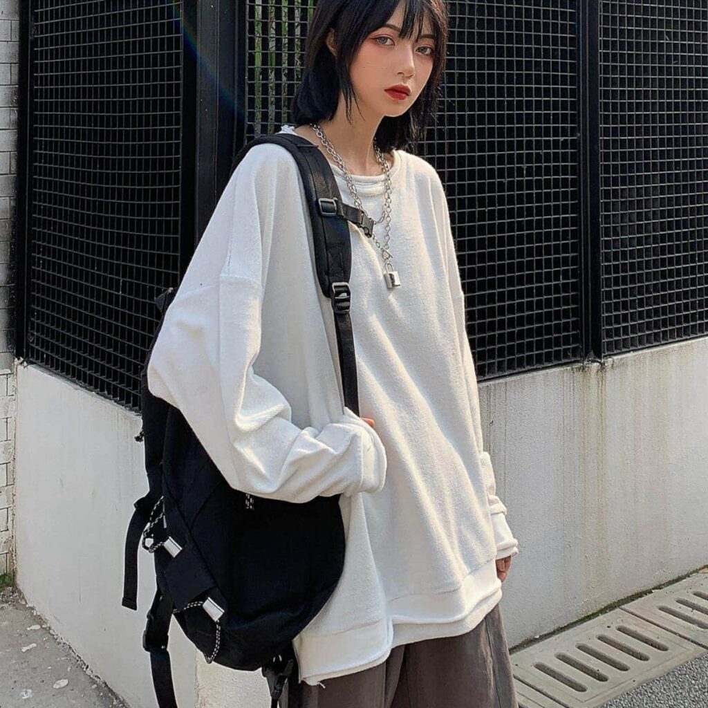 Oversized Two Piece T-Shirt With Baggy Pants