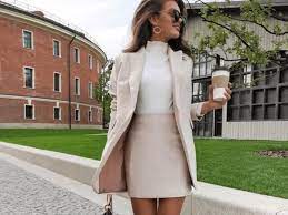 Business casual aesthetic skirt for women