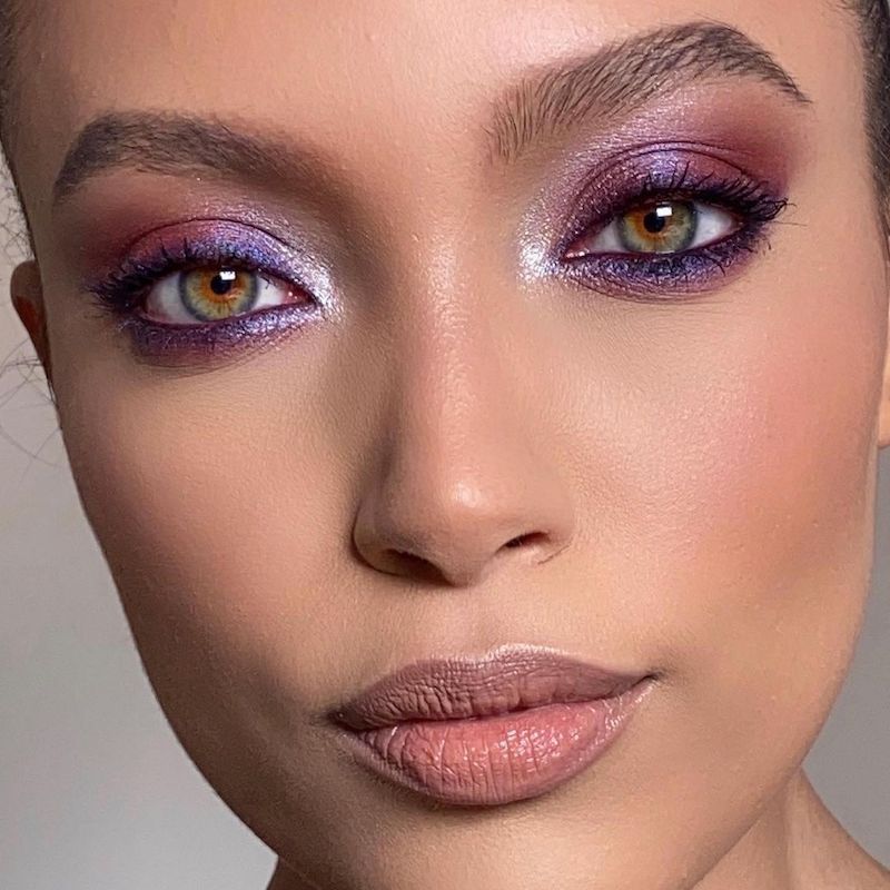 The Matte Smokey Look in Navy and Purple