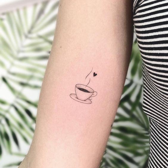 Tiny Coffee Cup Tattoo