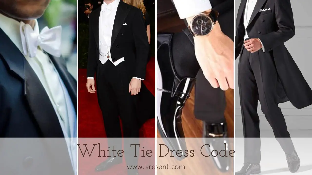 White Tie Dress Code For Men 